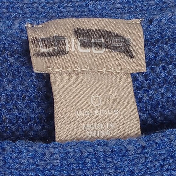 Chico's Striped Textured Pullover Sweater - Picture 2 of 9